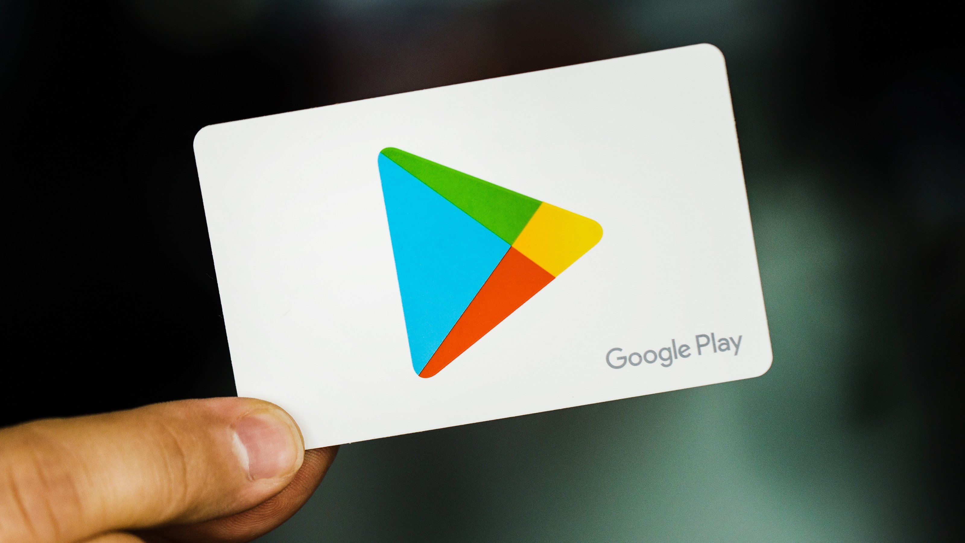Google play Store cartão