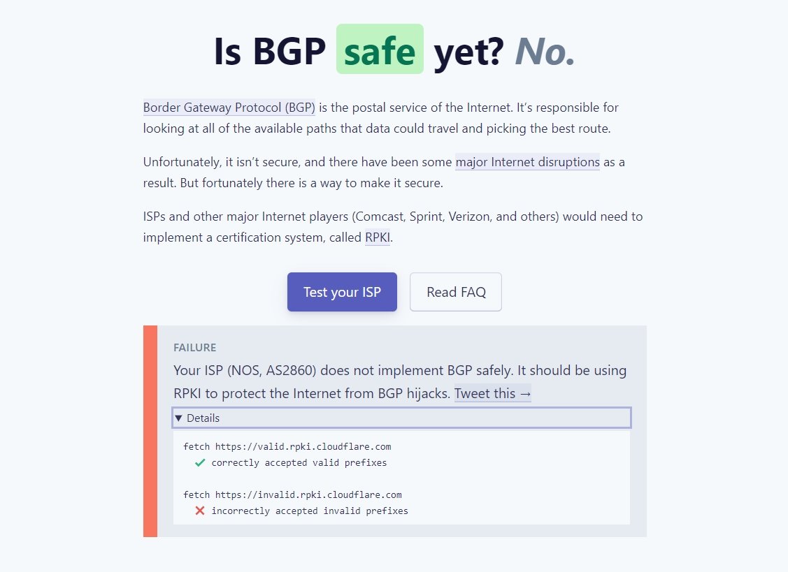 Is BGP safe