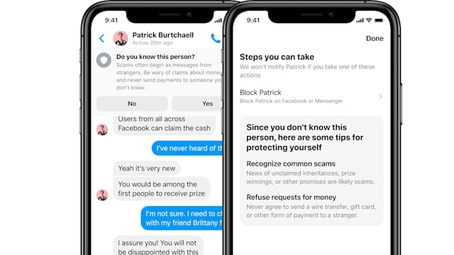 Messenger alerta