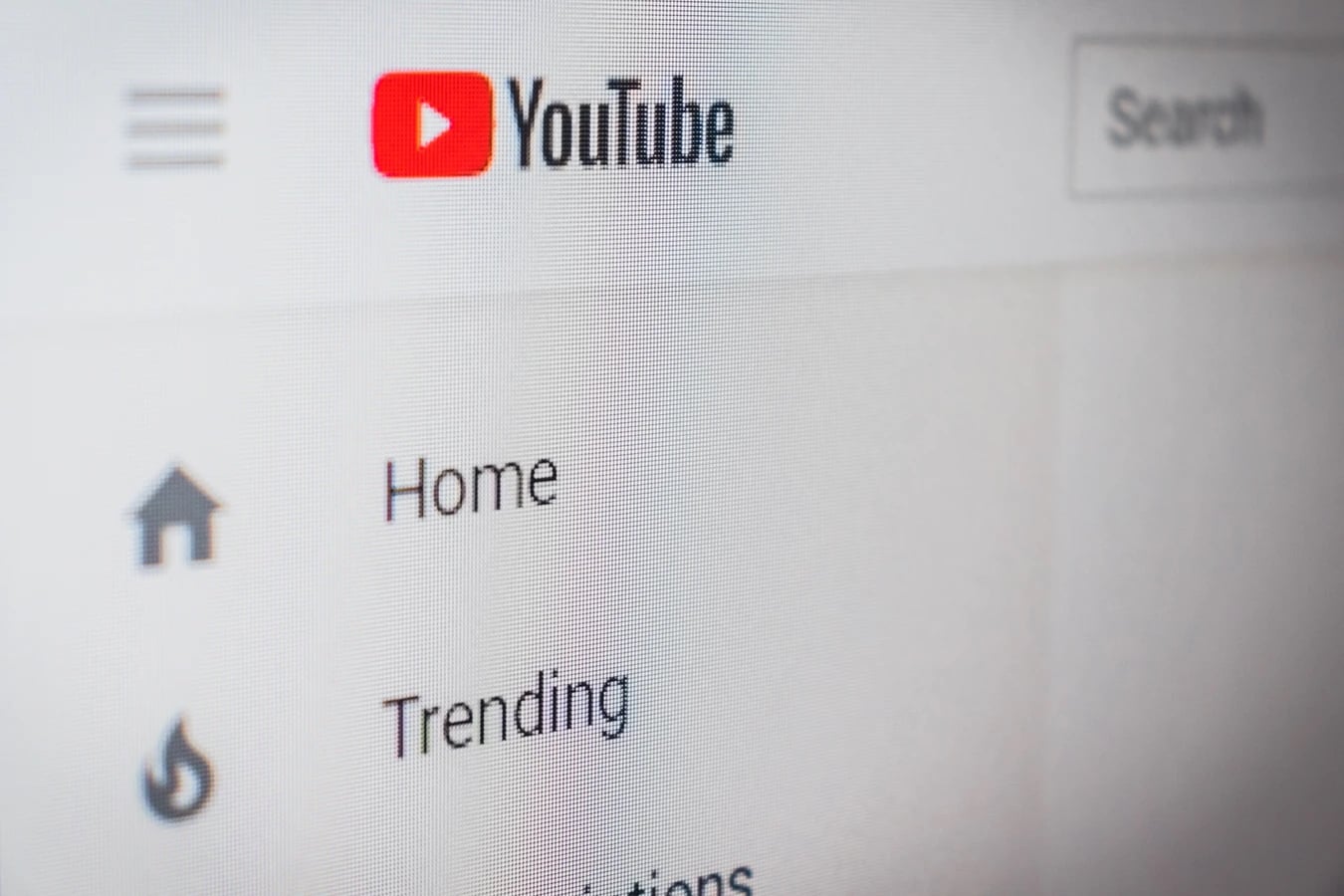 YouTube página inicial