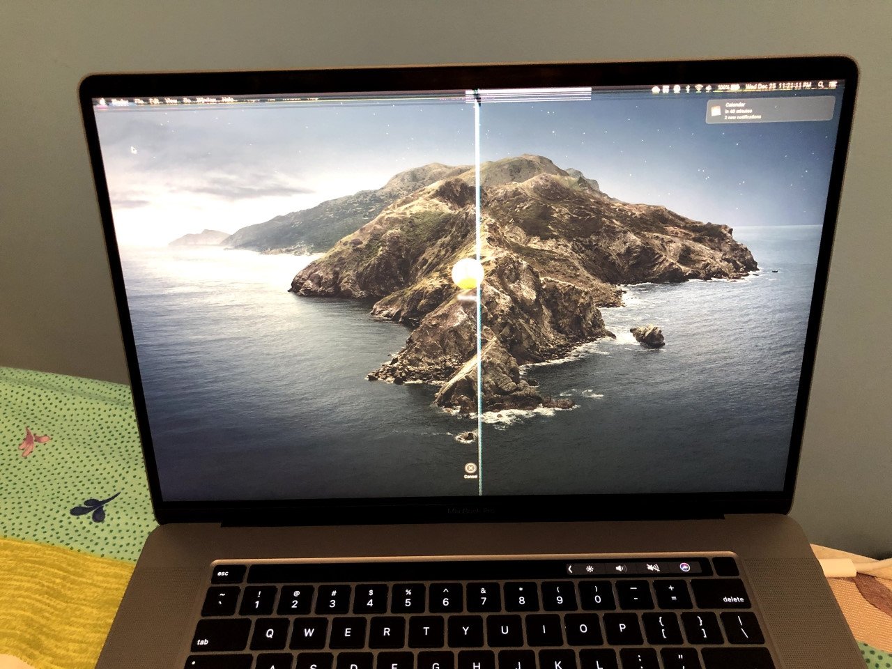 Apple MacBook câmera dano