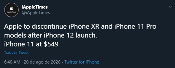 rumores lançamento iphone 12