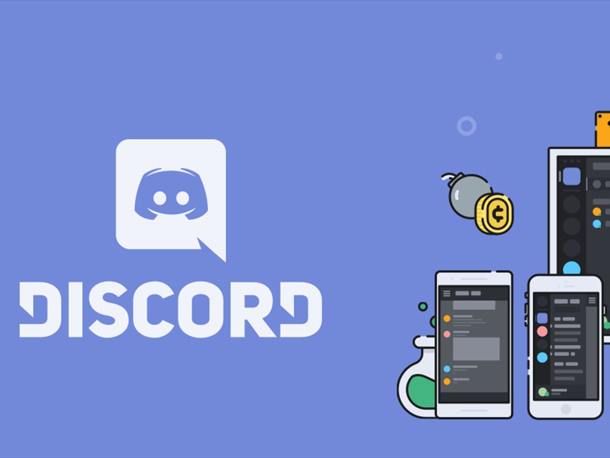 Discord logo em smartphones