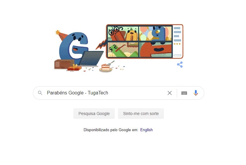 Google doodle aniversário