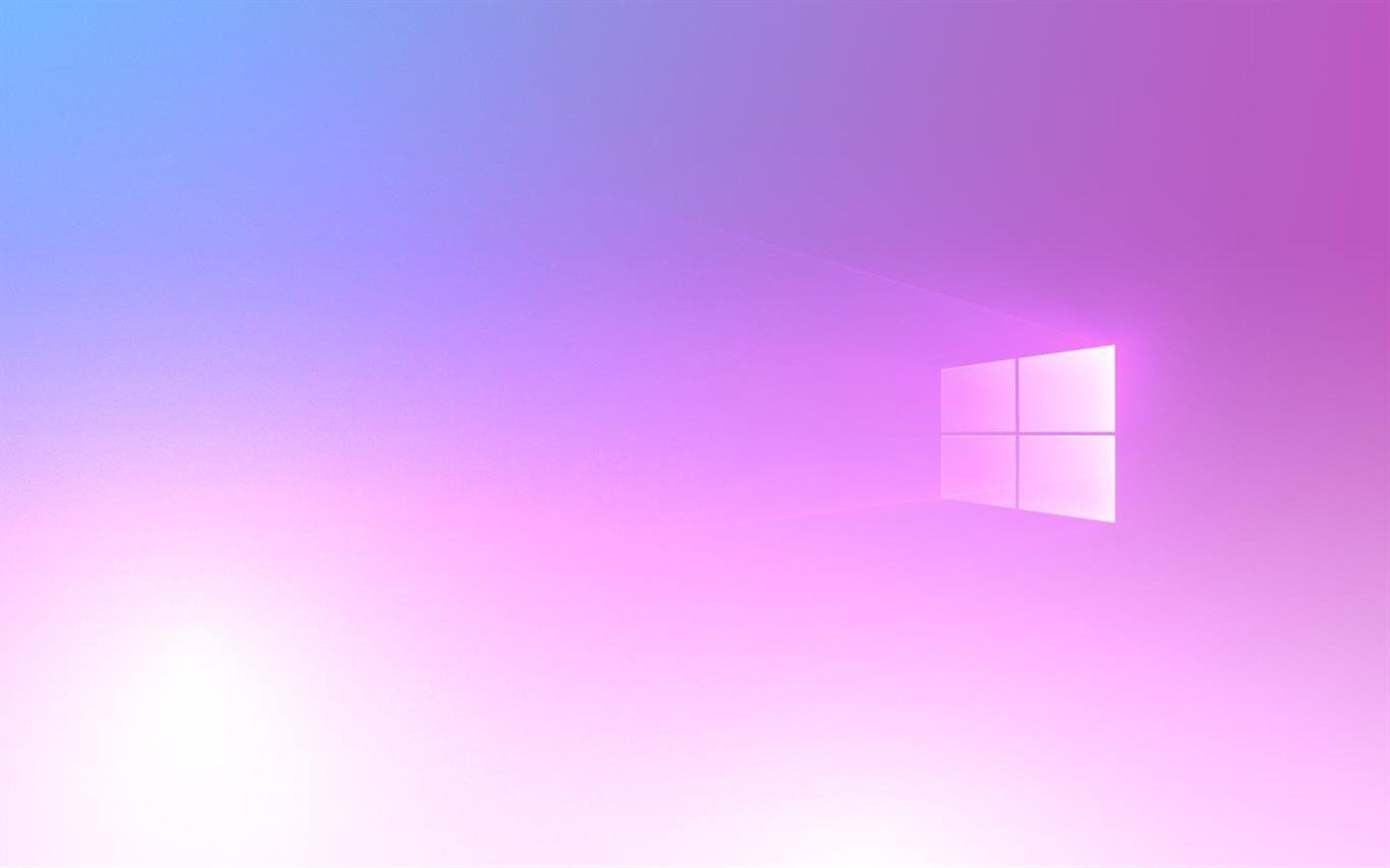 Windows 10 pink
