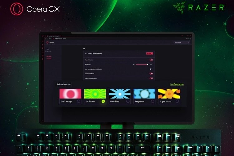 Opera GX Razer Chroma RGB