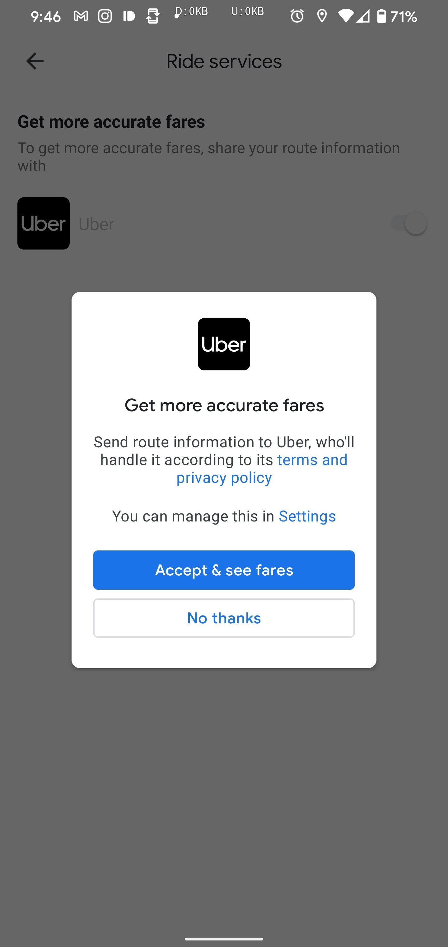 integração com a Uber