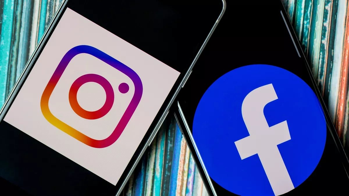 Facebook e Instagram em apps