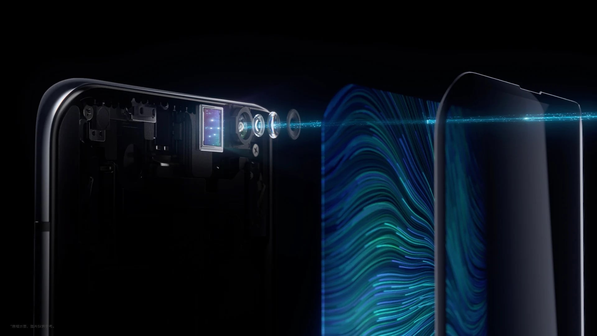 Samsung câmara atrás do ecrã