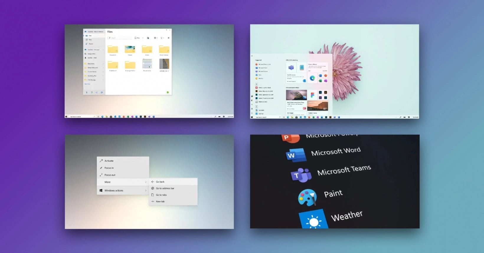 Windows 10 novo design