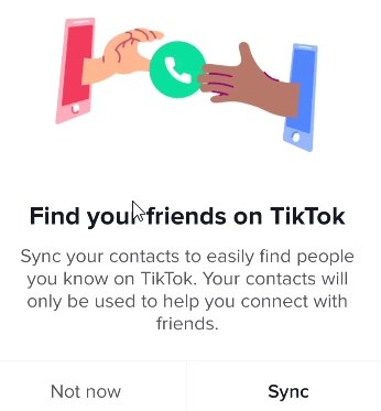 TikTok find your friends