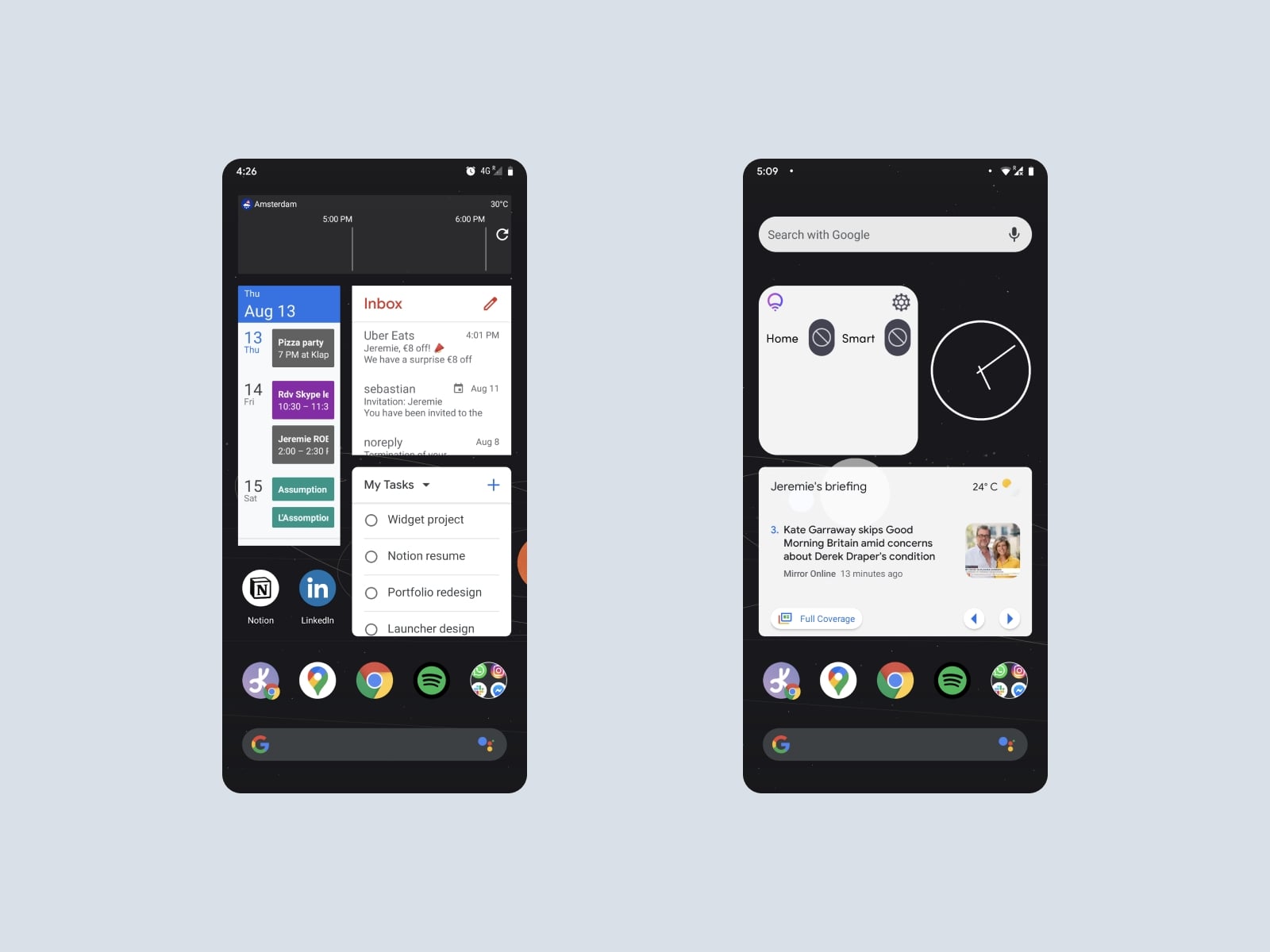 Widgets no Android