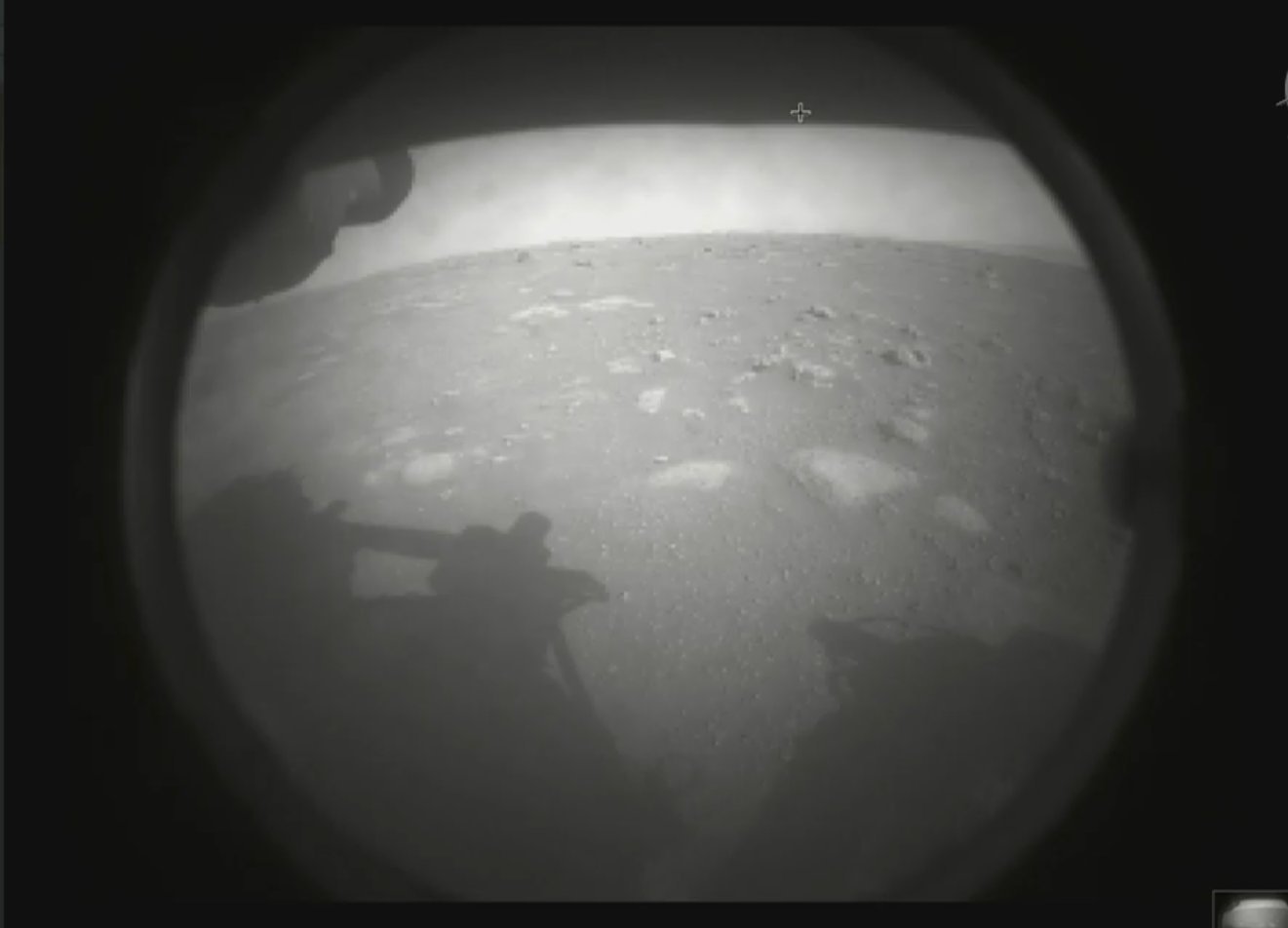 primeira imagem da sonda em marte