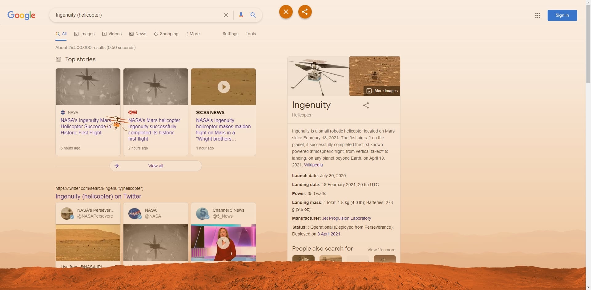 Google easter egg ingenuity