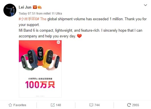 declarações do CEO da Xiaomi