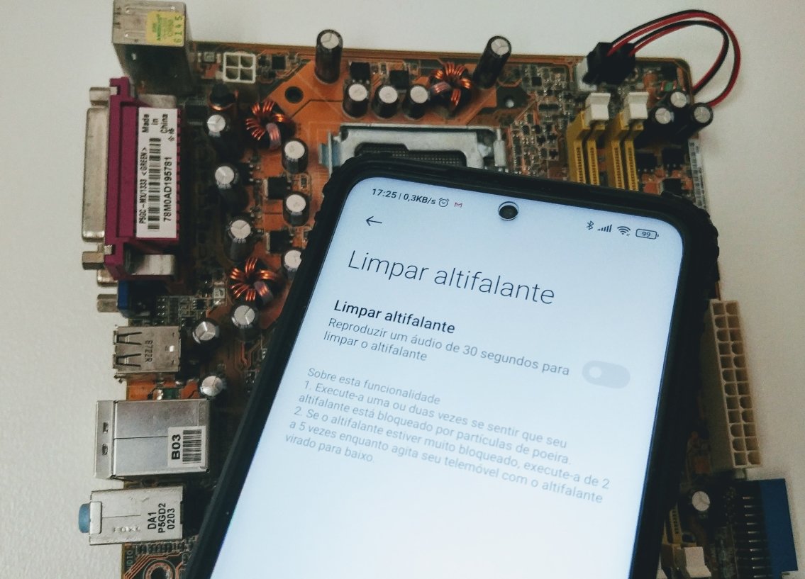 Xiaomi MIUI limpeza dos altifalantes