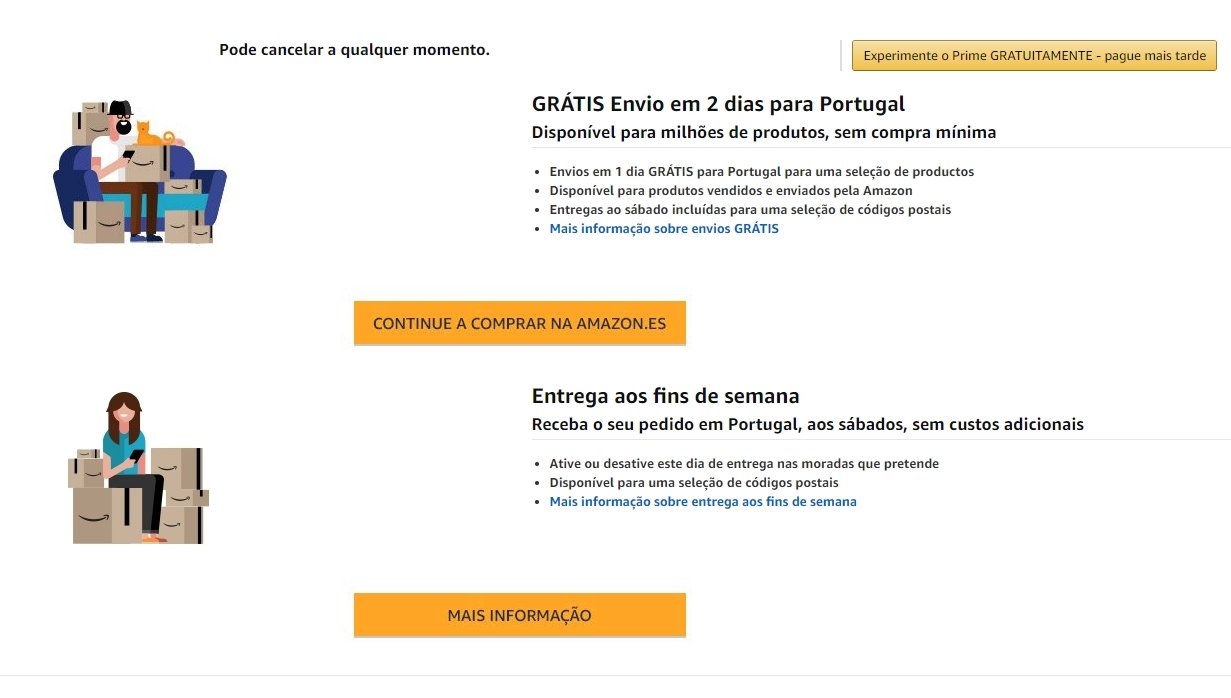Amazon prime portugal