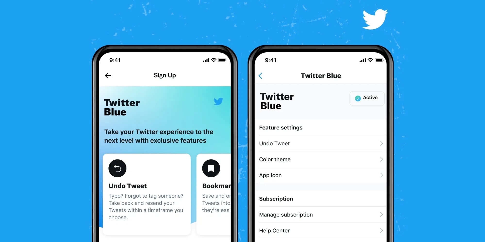 Twitter blue