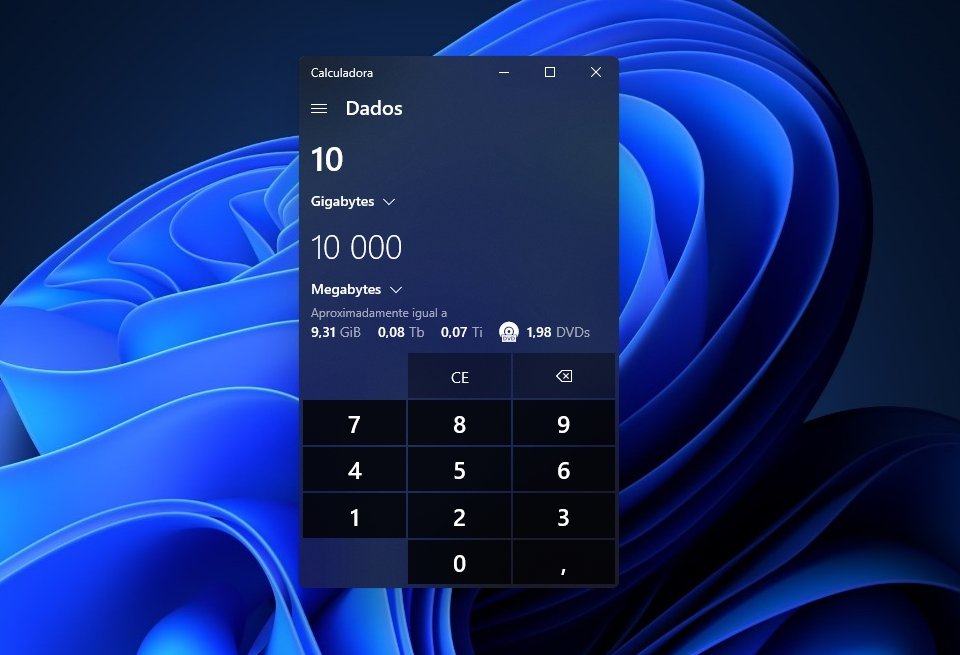 calculadora no Windows 11
