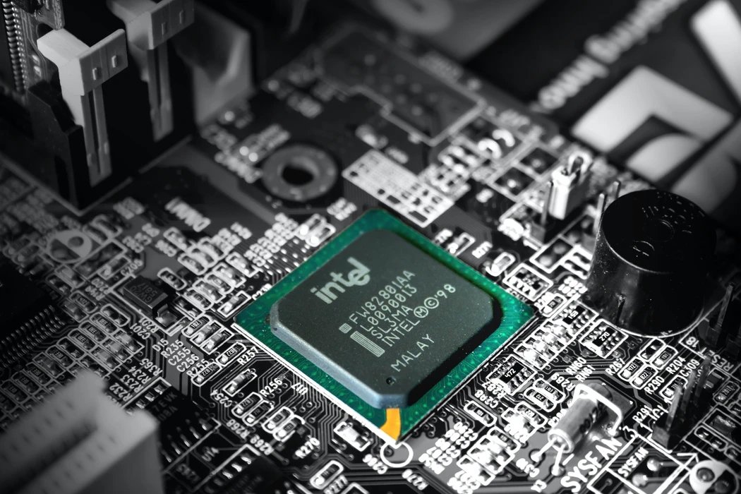 Intel chip em motherboard