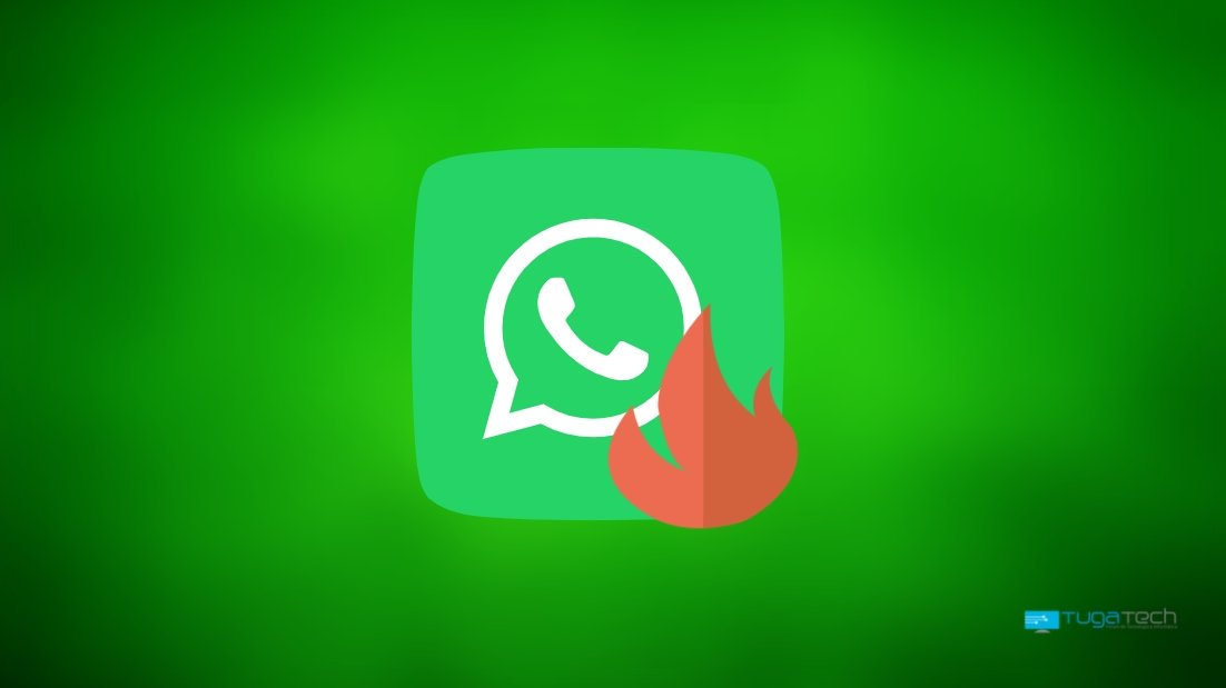 WhatsApp sobre fogo