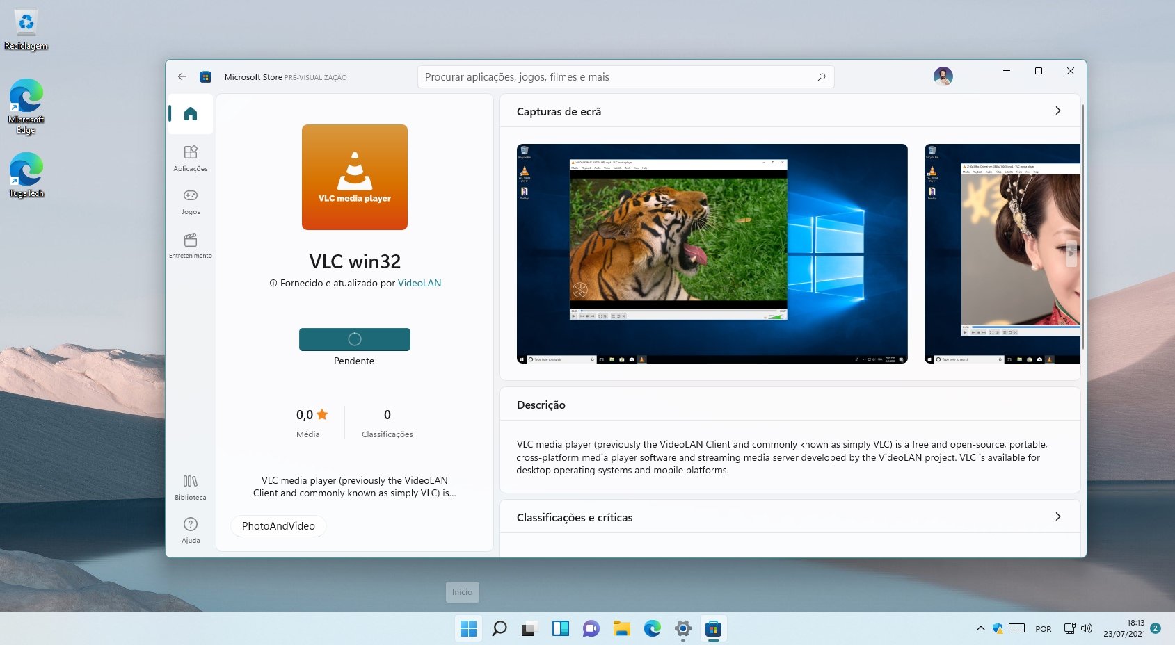 VLC na Microsoft Store
