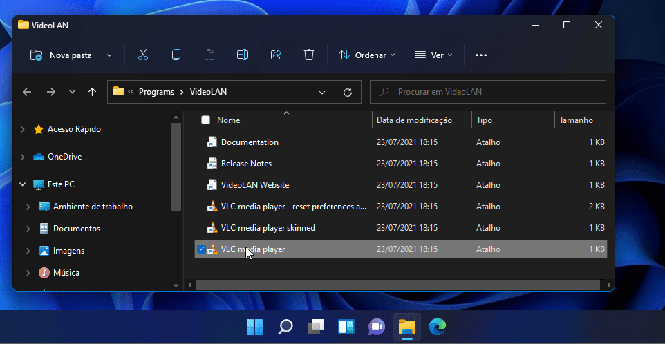 Windows 11 barra de tarefas para fixar