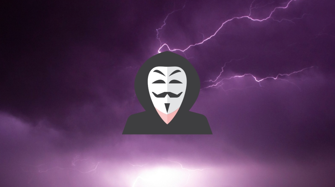 Hacker sobre fundo de eletricidade