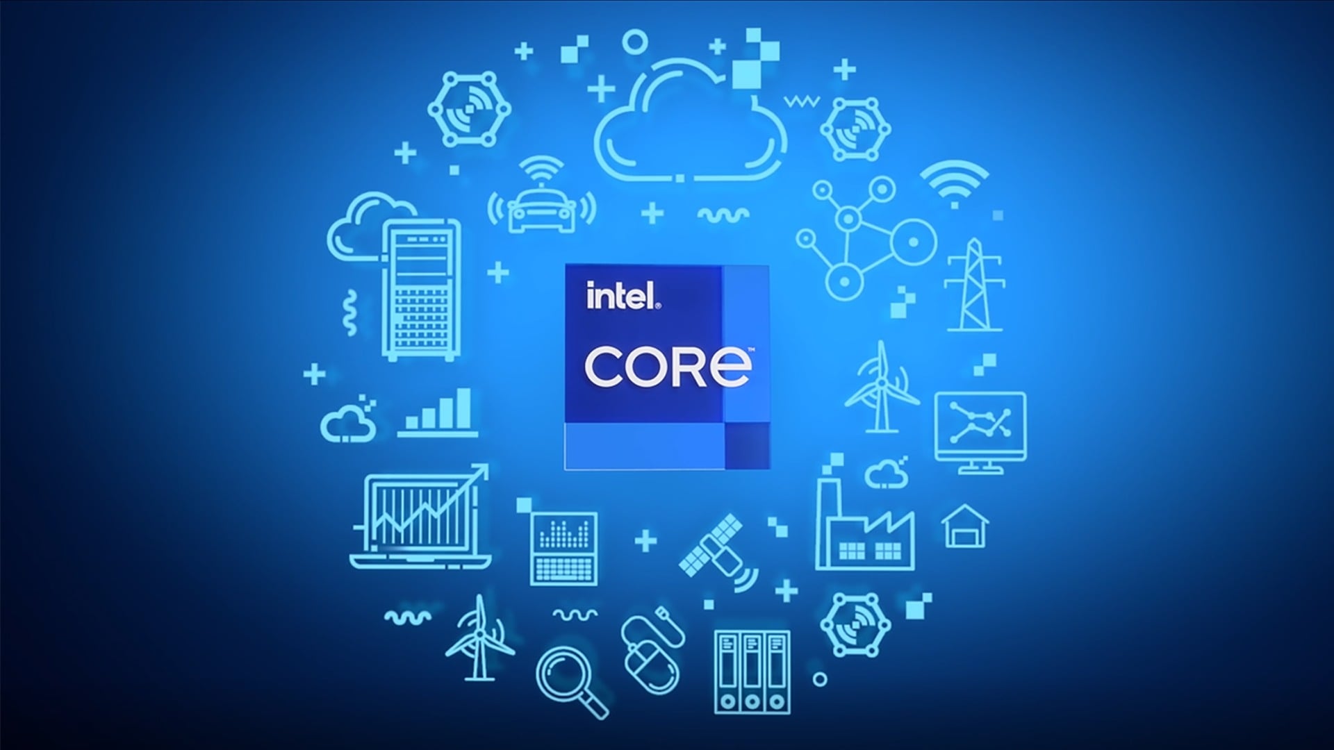 Intel logo dos processadores da empresa