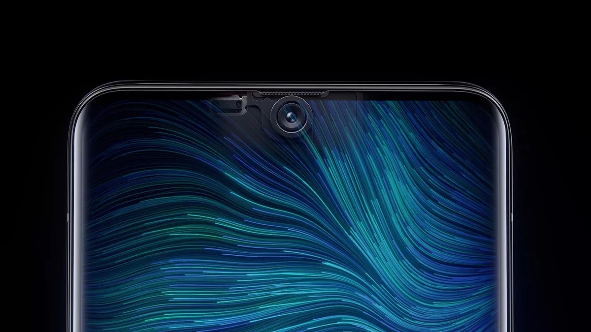 Oppo câmara atrás do ecrã