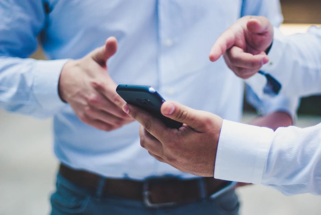 smartphone a ser usado