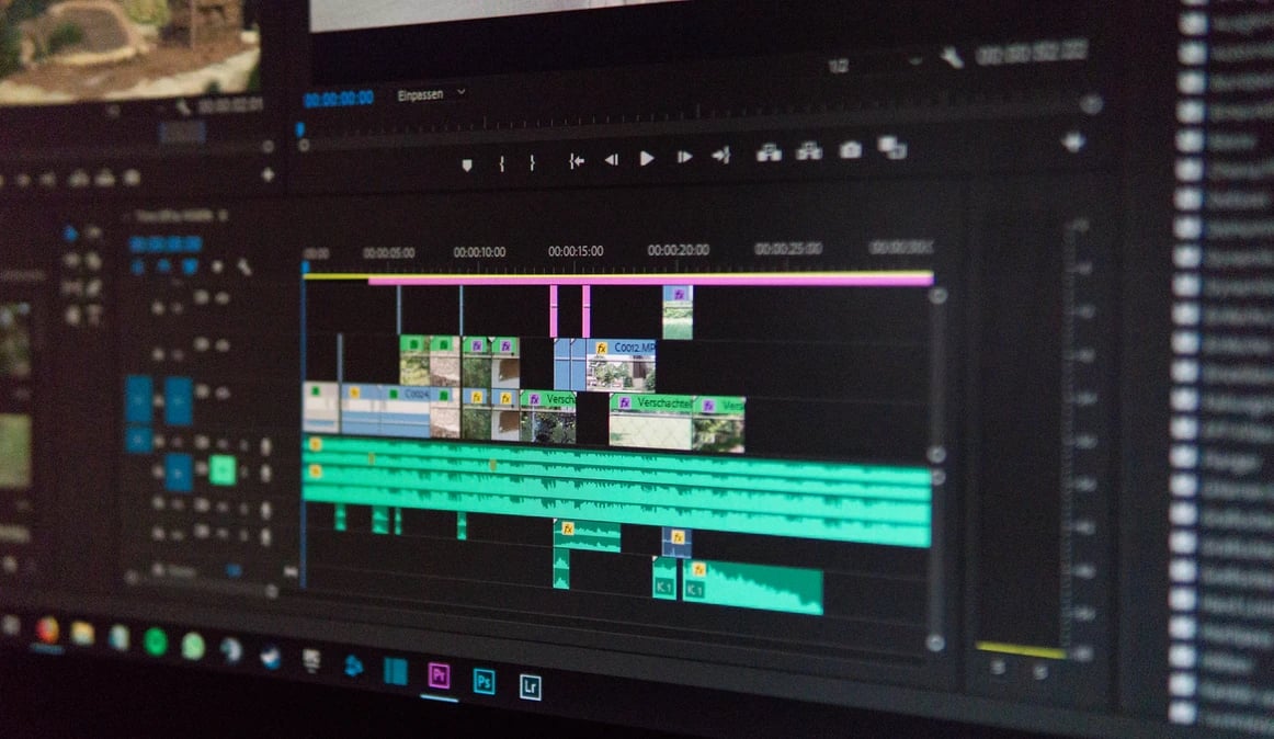 Editor de videos em computador