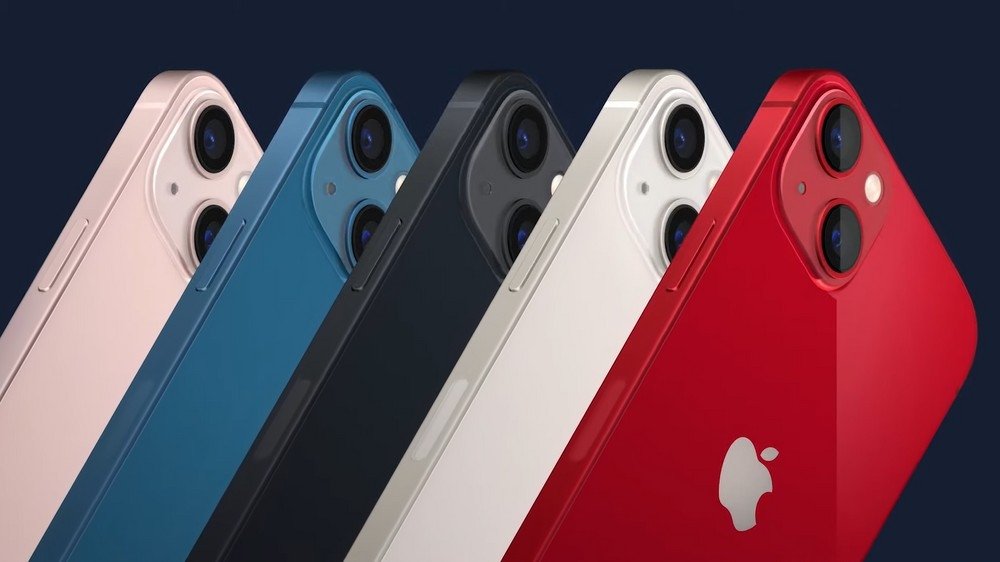 opções de cores no iPhone 13