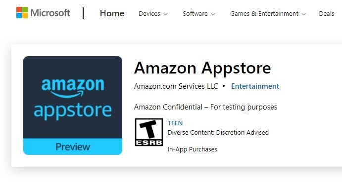 Tienda de aplicaciones de Amazon