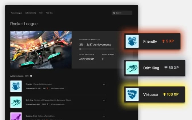 Epic Games Achivements