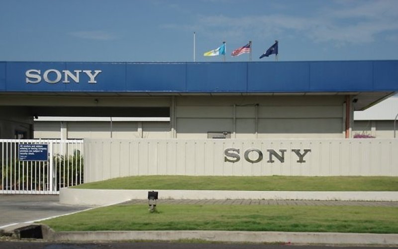 Sony fábrica e entrada da mesma