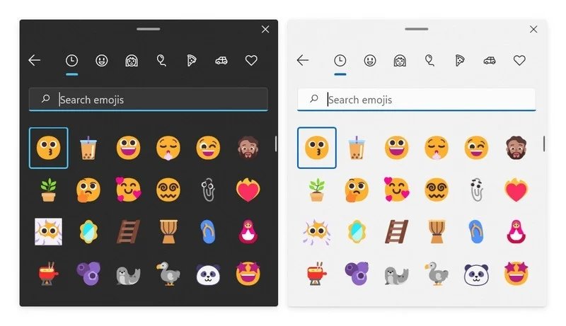 selecionador de emojis no Windows 11