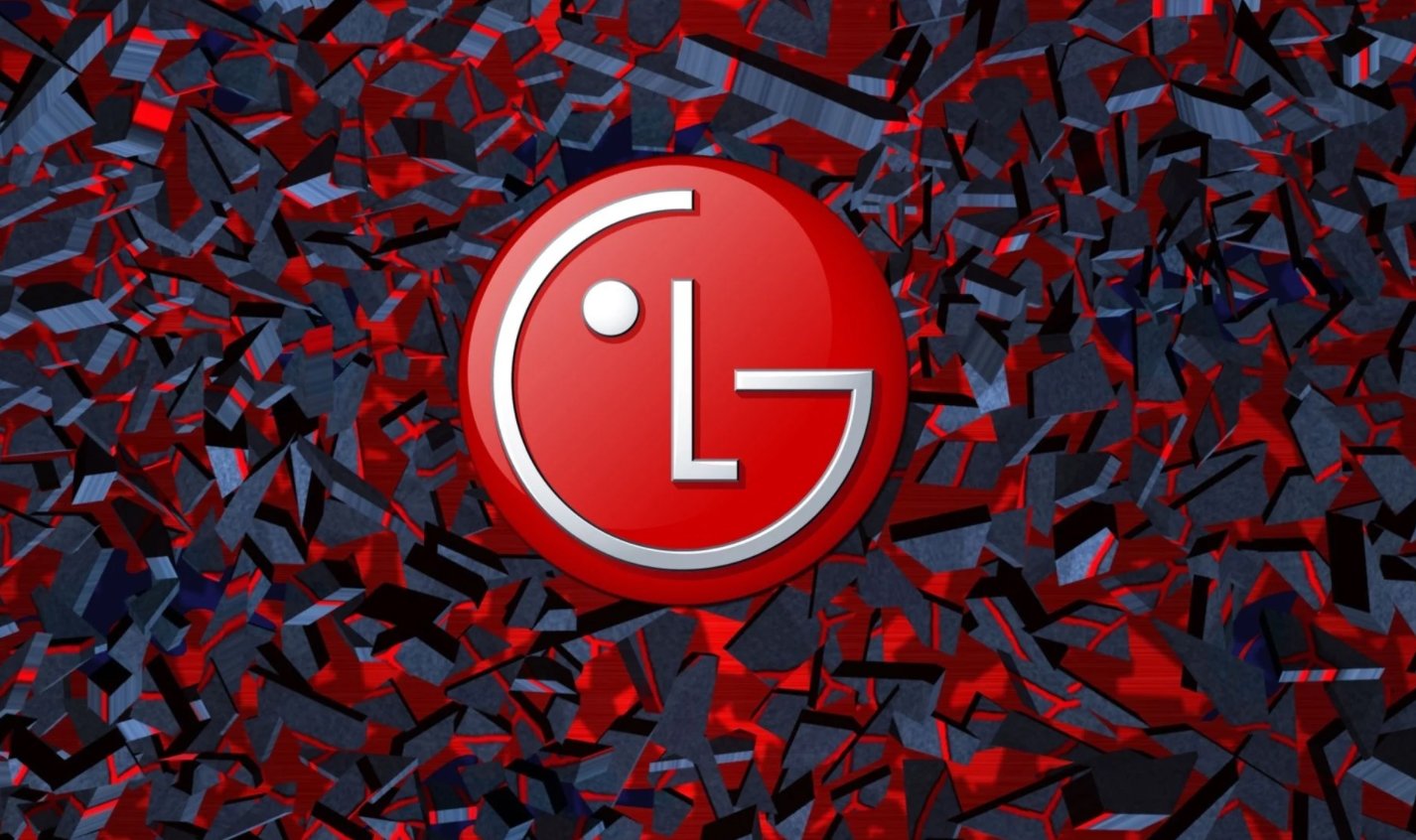 LG logo em parede