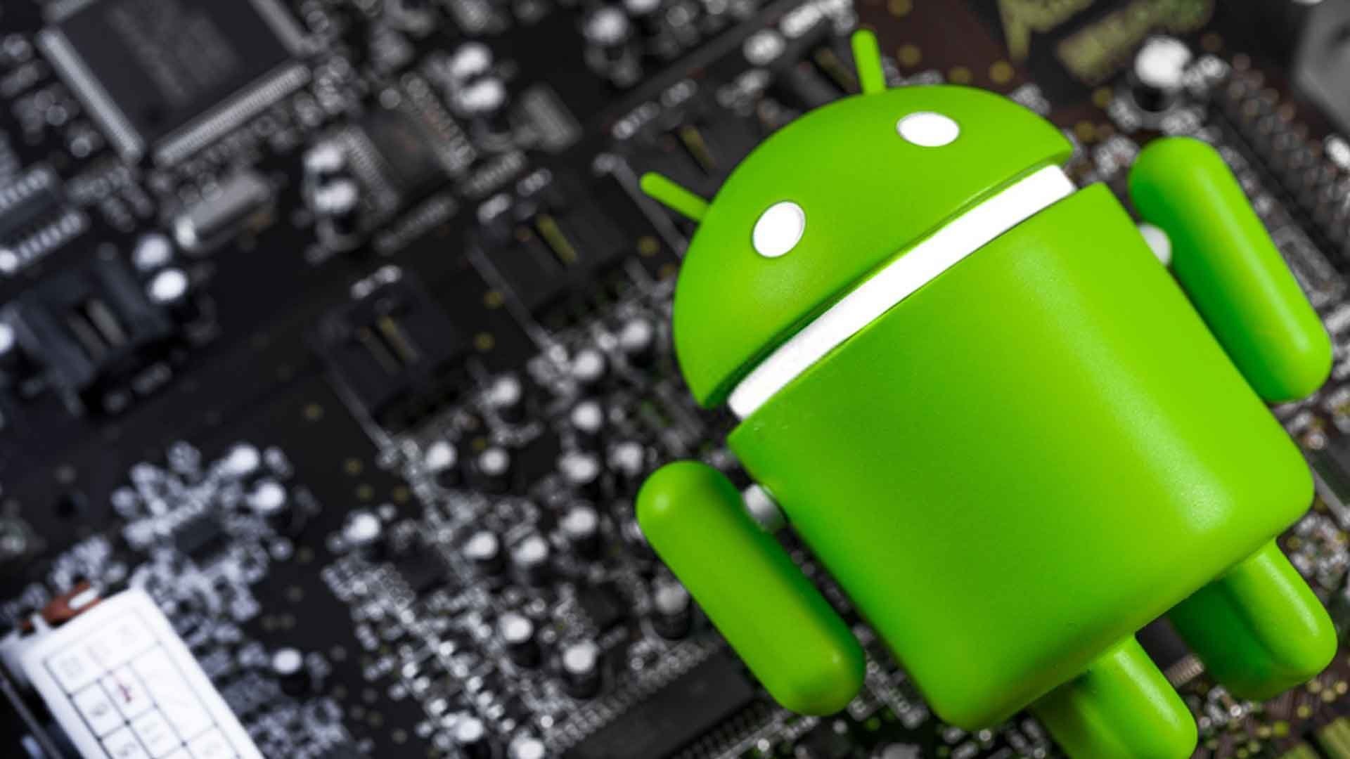 Android sobre placa de componentes