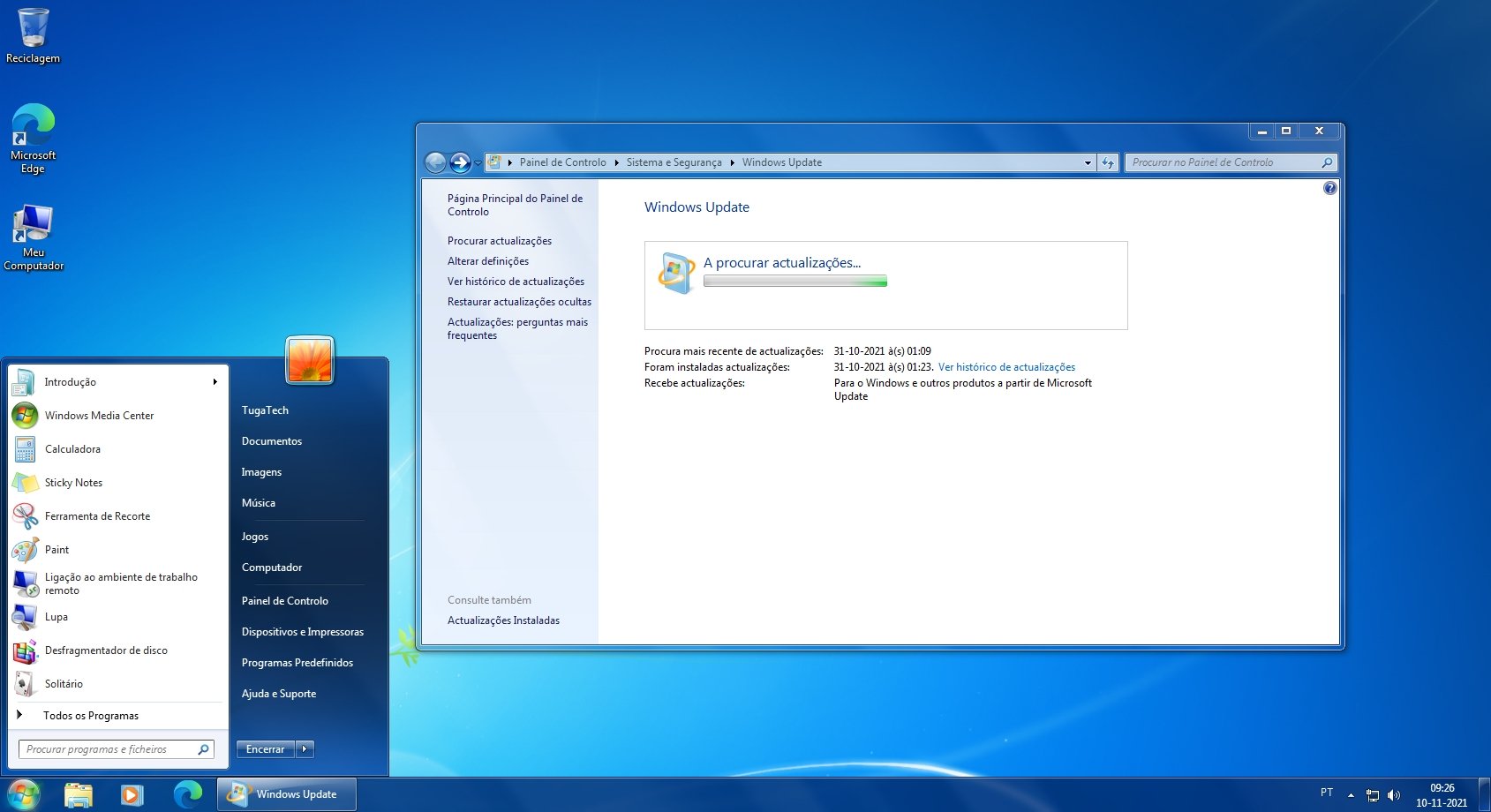 Windows 7 update