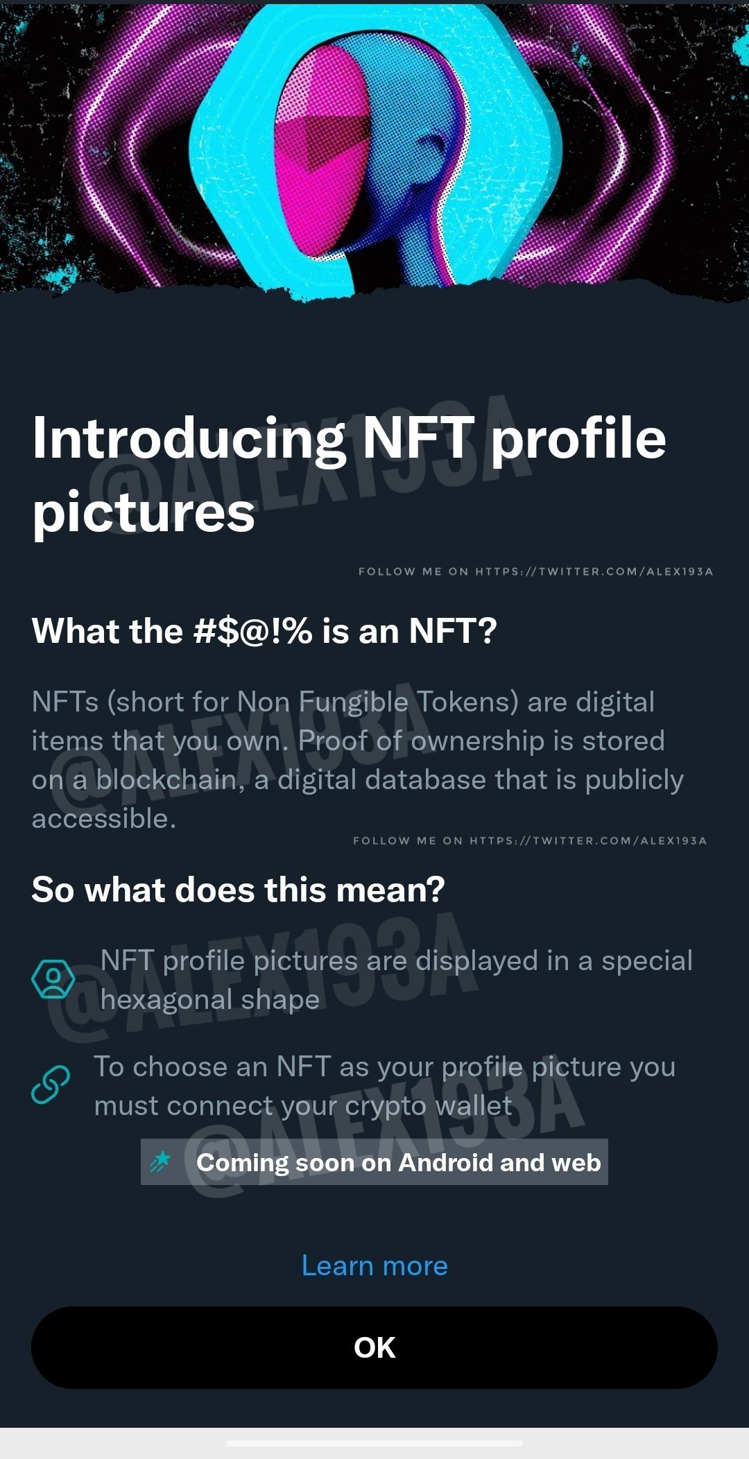imagens de perfil com NFT no Twitter