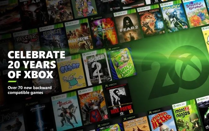 Xbox aniversário de 20 anos