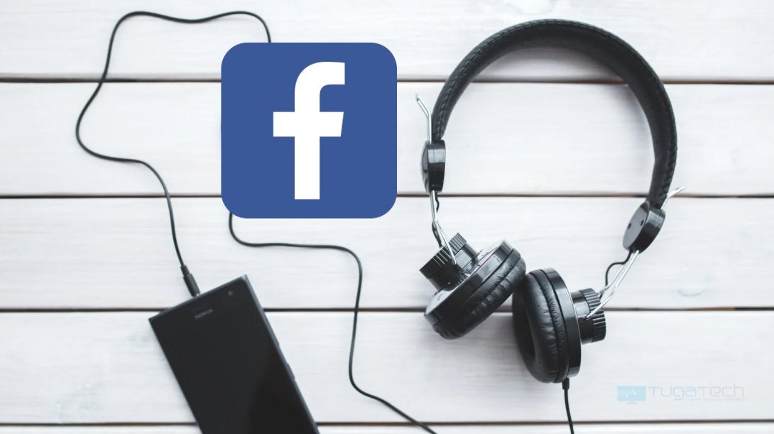 Facebook com música nas salas de áudio