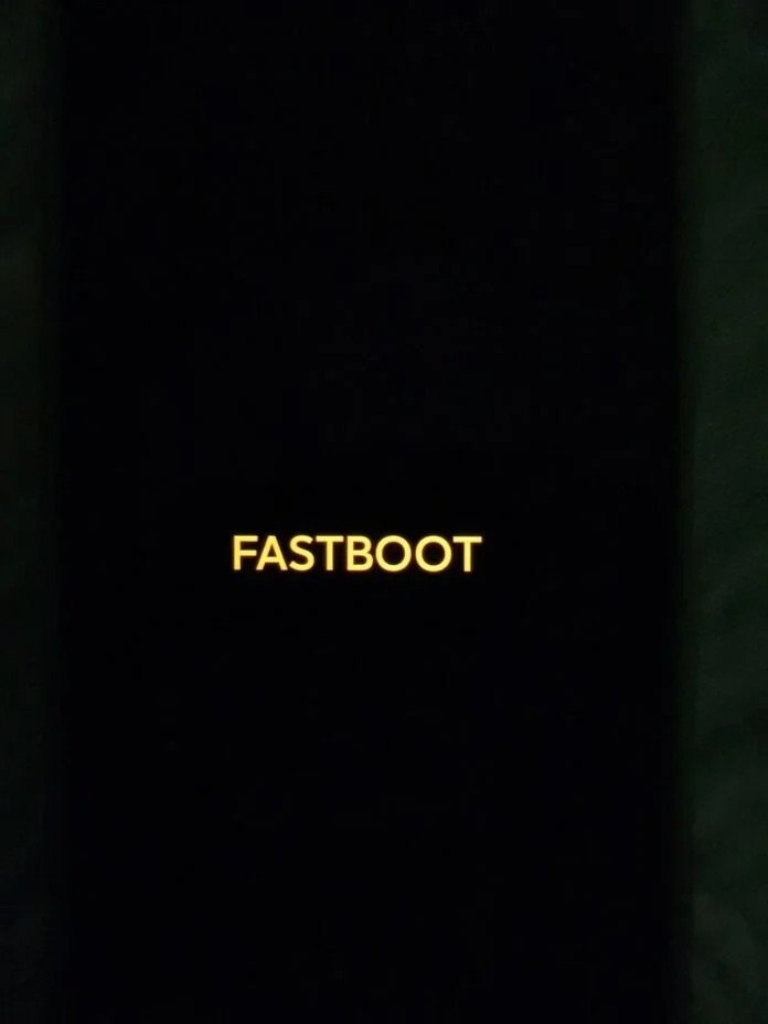 imagem do novo fastboot
