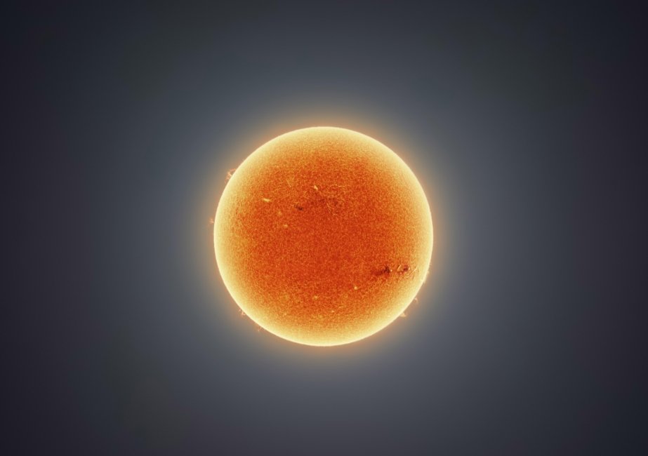 Imagem do sol detalhada