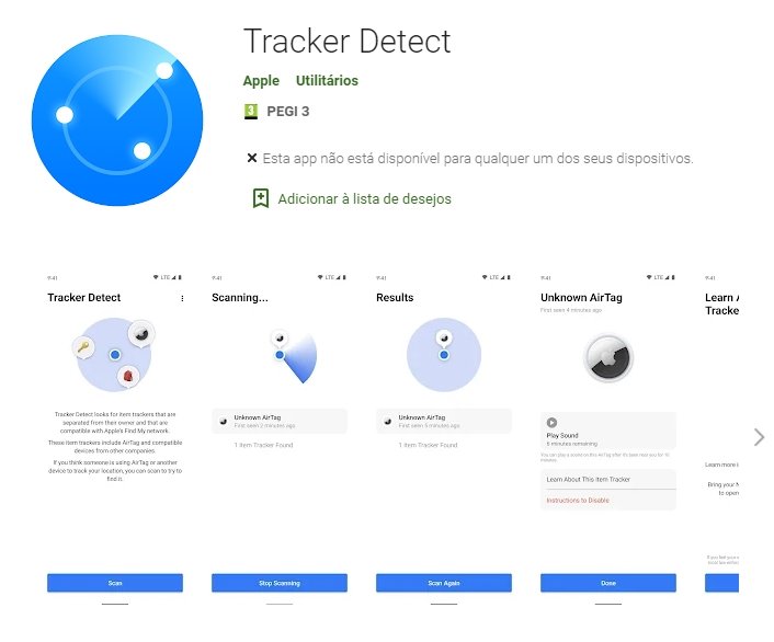 apple tracker detect
