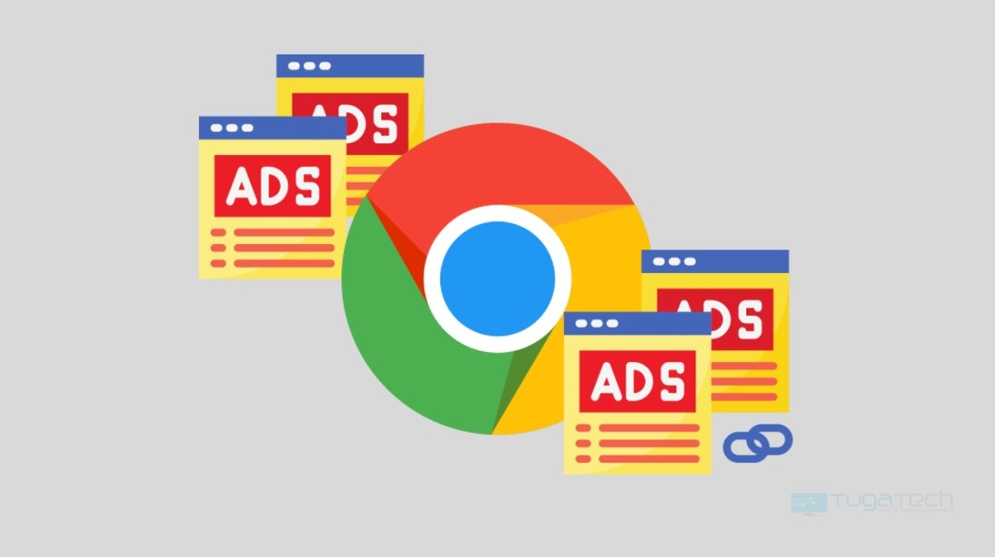 Google Chrome com publicidade