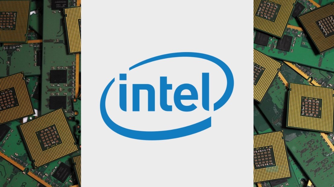 Intel logo sobre processadores