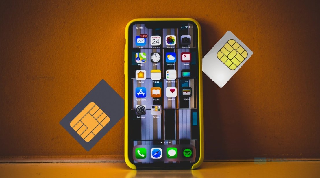 Apple cartões SIM em iPhone