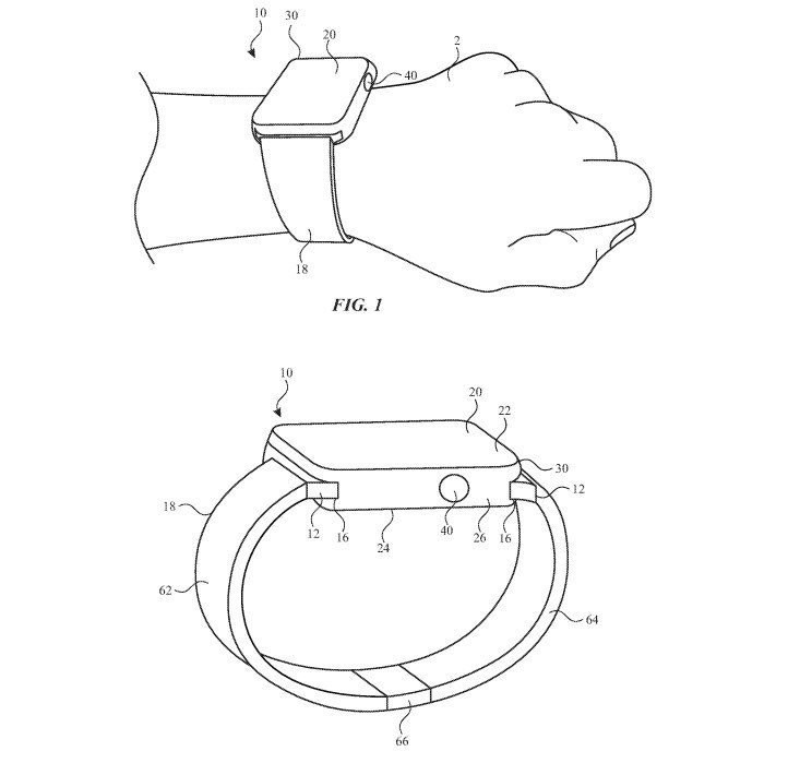 patente do sensor apple watch